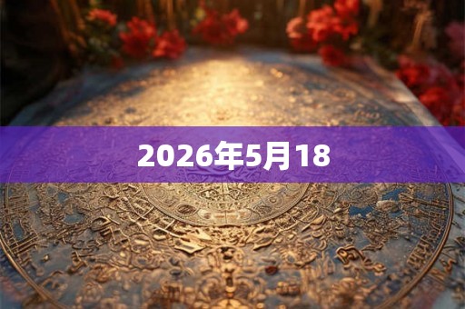 2026年5月18 2026年5月18