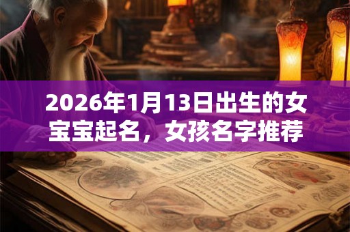 2026年1月13日出生的女宝宝起名，女孩名字推荐
