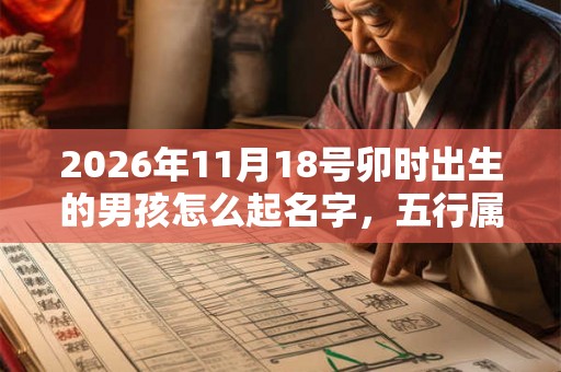 2026年11月18号卯时出生的男孩怎么起名字，五行属什么