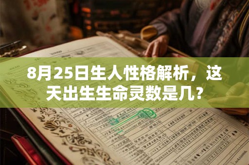 8月25日生人性格解析，这天出生生命灵数是几？