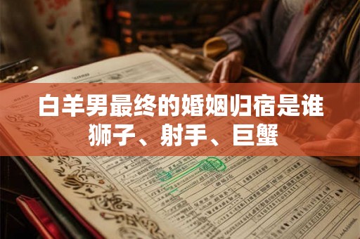 白羊男最终的婚姻归宿是谁 狮子、射手、巨蟹
