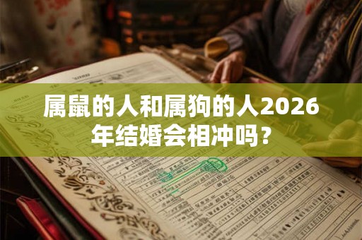 属鼠的人和属狗的人2026年结婚会相冲吗? 属鼠的人和属狗的人2026年结婚会相冲吗?