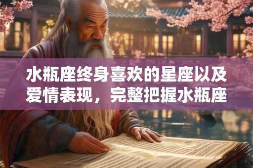 水瓶座终身喜欢的星座以及爱情表现，完整把握水瓶座情感内涵。