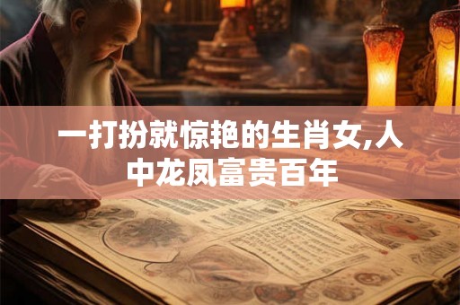 一打扮就惊艳的生肖女,人中龙凤富贵百年