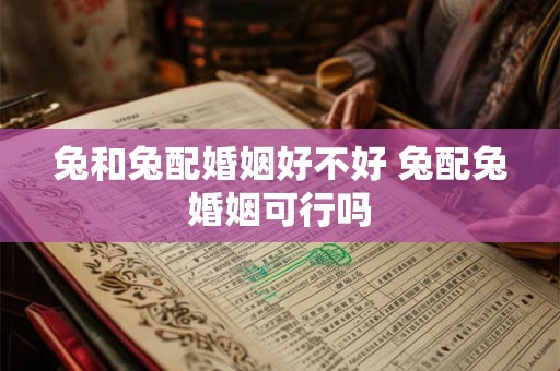 兔和兔配婚姻好不好 兔配兔婚姻可行吗