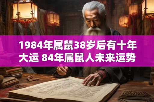 1984年属鼠38岁后有十年大运 84年属鼠人未来运势走向