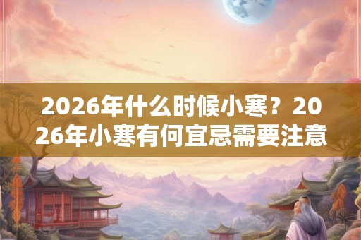 2026年什么时候小寒?2026年小寒有何宜忌需要注意? 2026年什么时候小寒?2026年小寒有何宜忌需要注意?
