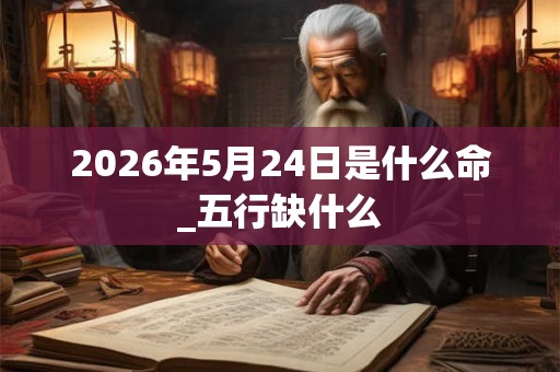 2026年5月24日是什么命_五行缺什么 2026年5月24日是什么命_五行缺什么