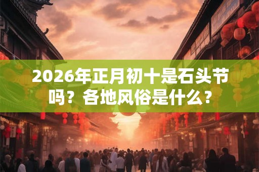 2026年正月初十是石头节吗？各地风俗是什么？