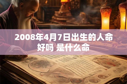 2008年4月7日出生的人命好吗 是什么命