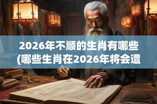 2026年不顺的生肖有哪些(哪些生肖在2026年将会遭遇不顺的命运？)
