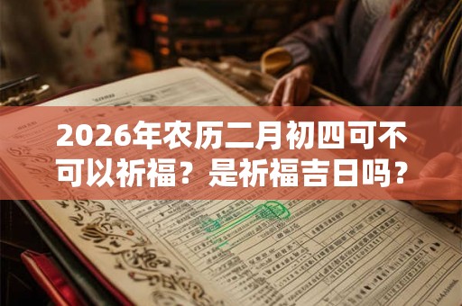 2026年农历二月初四可不可以祈福？是祈福吉日吗？