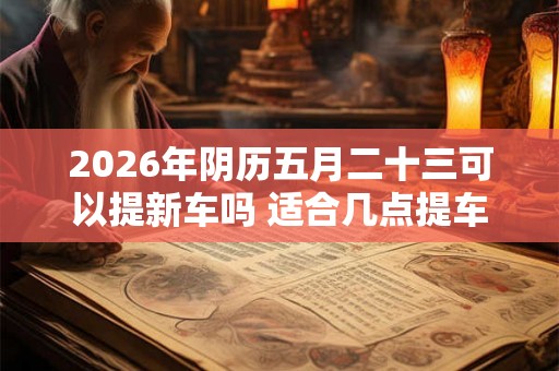 2026年阴历五月二十三可以提新车吗 适合几点提车