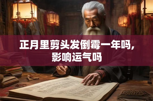 正月里剪头发倒霉一年吗,影响运气吗