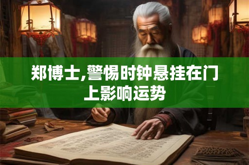 郑博士,警惕时钟悬挂在门上影响运势