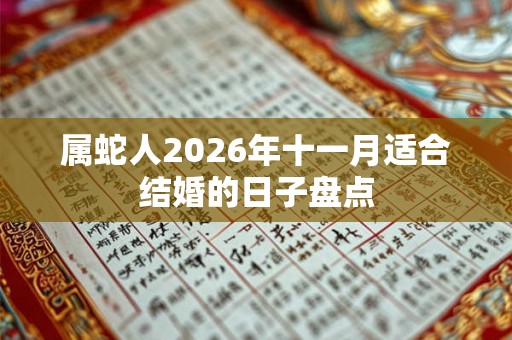 属蛇人2026年十一月适合结婚的日子盘点
