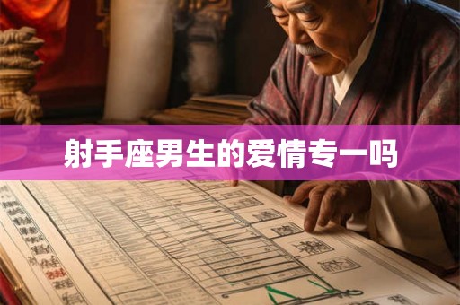 射手座男生的爱情专一吗