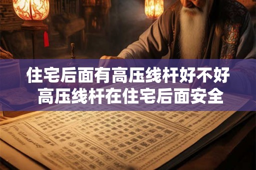 住宅后面有高压线杆好不好 高压线杆在住宅后面安全吗 住宅后面有高压线杆好不好 高压线杆在住宅后面安全吗