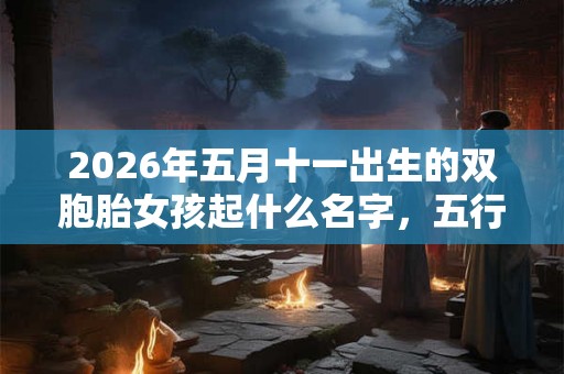 2026年五月十一出生的双胞胎女孩起什么名字，五行属什么