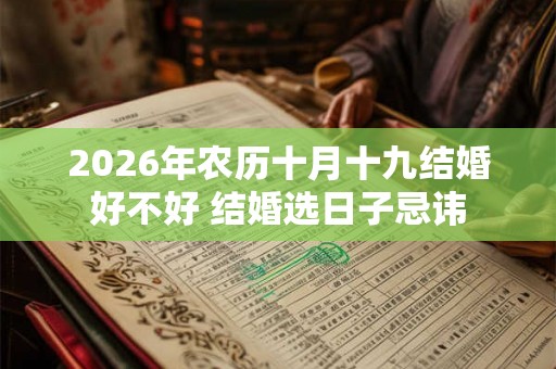 2026年农历十月十九结婚好不好 结婚选日子忌讳 2026年农历十月十九结婚好不好 结婚选日子忌讳