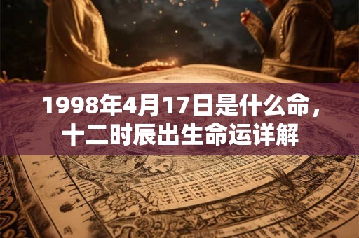 1998年4月17日是什么命,十二时辰出生命运详解 1998年4月17日是什么命,十二时辰出生命运详解