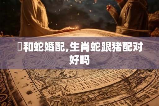 豬和蛇婚配,生肖蛇跟猪配对好吗