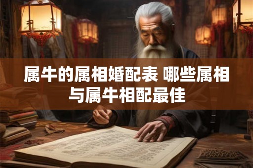 属牛的属相婚配表 哪些属相与属牛相配最佳