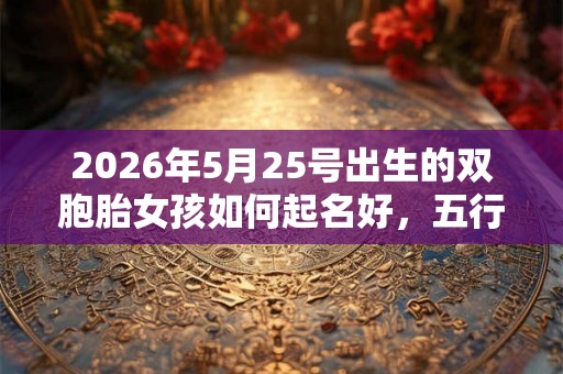 2026年5月25号出生的双胞胎女孩如何起名好，五行属什么？