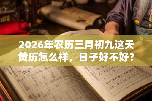 2026年农历三月初九这天黄历怎么样，日子好不好？