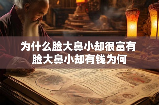 为什么脸大鼻小却很富有 脸大鼻小却有钱为何 为什么脸大鼻小却很富有 脸大鼻小却有钱为何