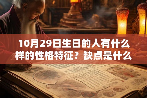10月29日生日的人有什么样的性格特征？缺点是什么？