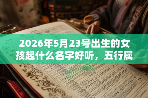 2026年5月23号出生的女孩起什么名字好听,五行属什么 2026年5月23号出生的女孩起什么名字好听,五行属什么