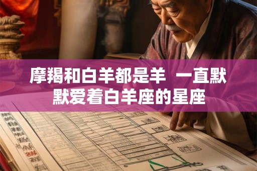 摩羯和白羊都是羊  一直默默爱着白羊座的星座