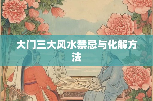 大门三大风水禁忌与化解方法
