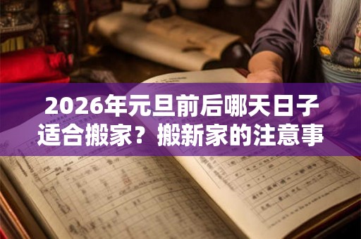 2026年元旦前后哪天日子适合搬家？搬新家的注意事项？