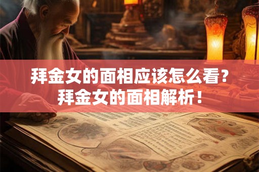 拜金女的面相应该怎么看？拜金女的面相解析！