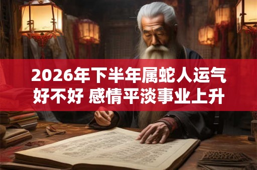 2026年下半年属蛇人运气好不好 感情平淡事业上升
