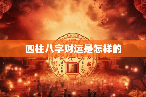 四柱八字财运是怎样的