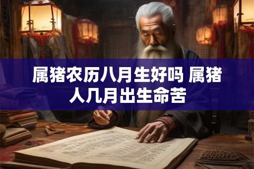 属猪农历八月生好吗 属猪人几月出生命苦 属猪农历八月生好吗 属猪人几月出生命苦