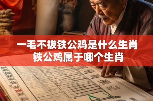 一毛不拔铁公鸡是什么生肖 铁公鸡属于哪个生肖 一毛不拔铁公鸡是什么生肖 铁公鸡属于哪个生肖