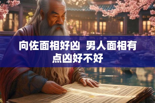 向佐面相好凶  男人面相有点凶好不好