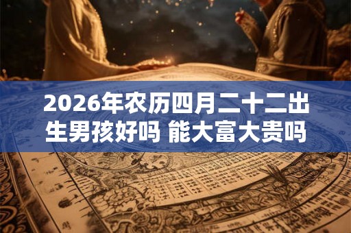 2026年农历四月二十二出生男孩好吗 能大富大贵吗