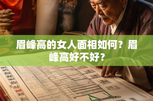 眉峰高的女人面相如何？眉峰高好不好？