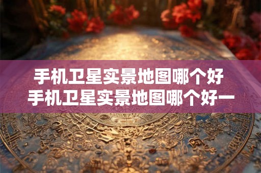 手机卫星实景地图哪个好 手机卫星实景地图哪个好一点