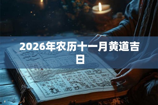 2026年农历十一月黄道吉日