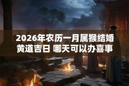 2026年农历一月属猴结婚黄道吉日 哪天可以办喜事 2026年农历一月属猴结婚黄道吉日 哪天可以办喜事