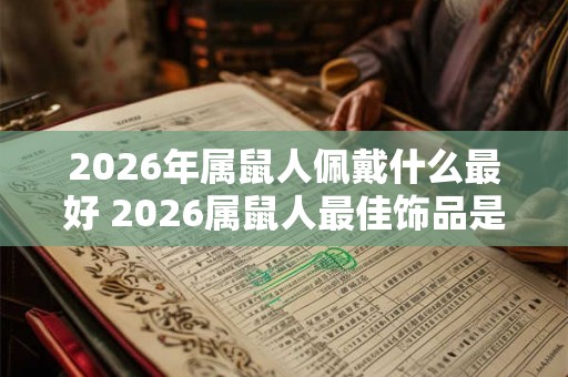 2026年属鼠人佩戴什么最好 2026属鼠人最佳饰品是什么