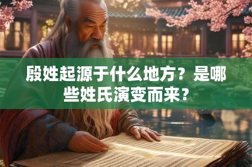 殷姓起源于什么地方？是哪些姓氏演变而来？