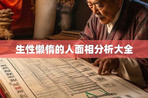 生性懒惰的人面相分析大全 生性懒惰的人面相分析大全