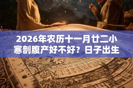 2026年农历十一月廿二小寒剖腹产好不好？日子出生宝宝命运？